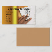 Carte De Visite Agent d'assurance (Devant / Derrière)