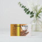 Carte De Visite Agent d'assurance (Debout devant)