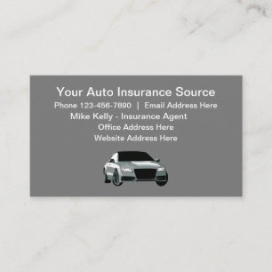 Carte De Visite Agent d'assurance automobile