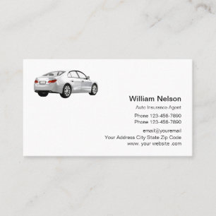 Carte De Visite Agent d'assurance automobile professionnel