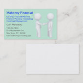 Carte De Visite Agent d'assurance-conseils financiers (Devant / Derrière)