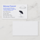 Carte De Visite Agent d'assurance-conseils financiers (Devant / Derrière)