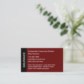 Carte De Visite Agent d'assurance indépendant (Debout devant)