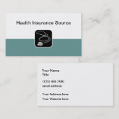 Carte De Visite Agent d'assurance maladie Médicale (Devant / Derrière)