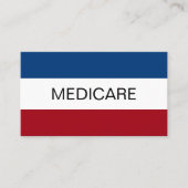 Carte De Visite Agent d'assurance Medicare simple (Devant)