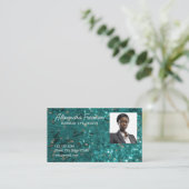 Carte De Visite Agent d'assurance Modèle photo de Parties scintill (Debout devant)