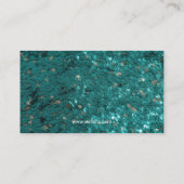 Carte De Visite Agent d'assurance Modèle photo de Parties scintill (Dos)