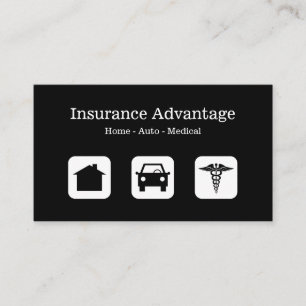 Carte De Visite Agent d'assurance multiligne