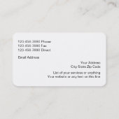 Carte De Visite Agent d'assurance multiligne classique (Dos)