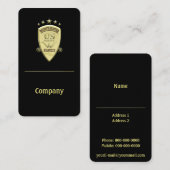 Carte De Visite Agent de chasseur de générosité (Devant / Derrière)