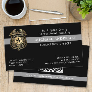 Carte De Visite Agent de correction personnalisée Code QR