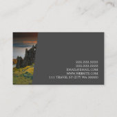 Carte de visite agent de l'agence de voyage modern (Dos)