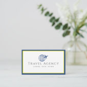 Carte de visite agent de l'agence de voyage modern (Debout devant)