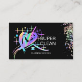Carte De Visite Agent de nettoyage résidentiel et commercial (Devant)