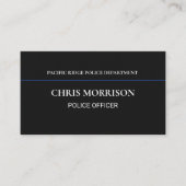 Carte De Visite Agent de police (Devant)