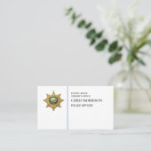 Carte De Visite Agent de police (Debout devant)