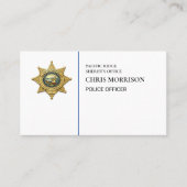 Carte De Visite Agent de police (Devant)