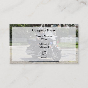 Carte De Visite Agent de police à moto