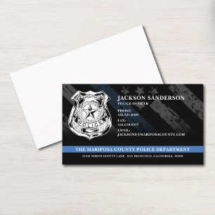 Carte De Visite Agent de police Logo personnalisé de la loi