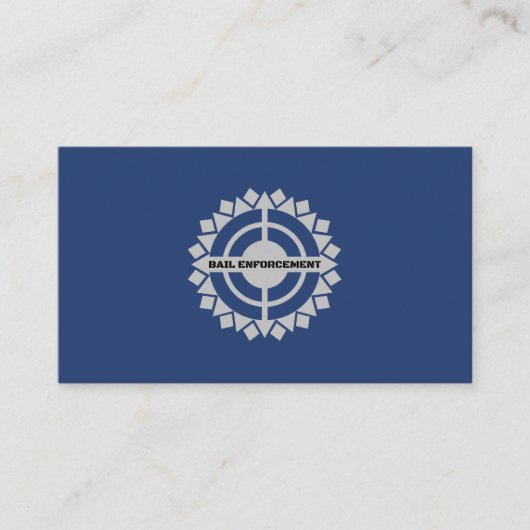 Carte De Visite Agent de Recouvrement de Fugitif pour l'Exécution (Devant)