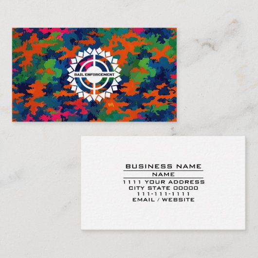 Carte De Visite Agent de récupération fugace de l'application des (Devant / Derrière)