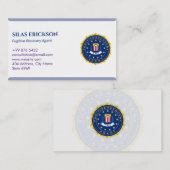 Carte De Visite Agent de récupération fugace | Élégant blanc (Devant / Derrière)