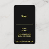 Carte De Visite Agent de remise (Dos)