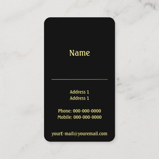 Carte De Visite Agent de remise (Dos)