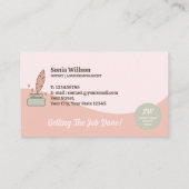 Carte De Visite Agent de signature de contrat de prêt et de servic (Dos)