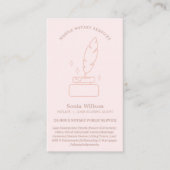 Carte De Visite Agent de signature de contrat de prêt et de servic (Devant)