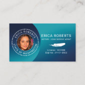 Carte De Visite Agent de signature de crédit de timbre notaire Tur (Devant)