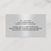 Carte De Visite Agent de signature de crédit et de notaire Marine (Dos)