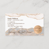 Carte De Visite Agent de signature de crédit et de notaire mobile  (Dos)