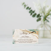 Carte De Visite Agent de signature de crédit et de notaire mobile  (Debout devant)