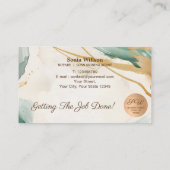 Carte De Visite Agent de signature de crédit et de notaire mobile  (Dos)