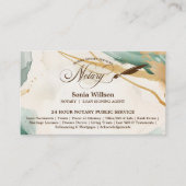 Carte De Visite Agent de signature de crédit et de notaire mobile  (Devant)