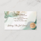 Carte De Visite Agent de signature de crédit et de notaire mobile  (Dos)