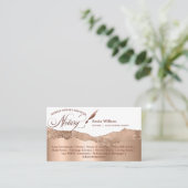 Carte De Visite Agent de signature de crédit et de notaire mobile  (Debout devant)