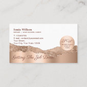 Carte De Visite Agent de signature de crédit et de notaire mobile  (Dos)