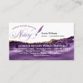 Carte De Visite Agent de signature de crédit et de notaire mobile  (Devant)