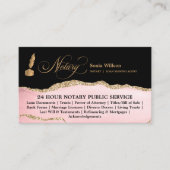 Carte De Visite Agent de signature de crédit et de notaire mobile  (Devant)