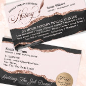 Carte De Visite Agent de signature de crédit et de notaire mobile 