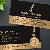 Carte De Visite Agent de signature de crédit et de notaire mobile