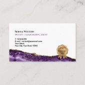 Carte De Visite Agent de signature de crédit et de notaire mobile (Dos)