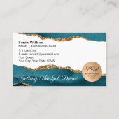 Carte De Visite Agent de signature de crédit et de notaire mobile (Dos)