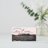 Carte De Visite Agent de signature de crédit et de notaire mobile  (Debout devant)