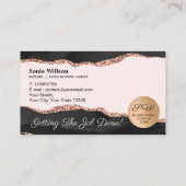 Carte De Visite Agent de signature de crédit et de notaire mobile  (Dos)