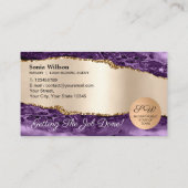 Carte De Visite Agent de signature de crédit et de notaire mobile (Dos)