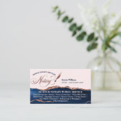 Carte De Visite Agent de signature de crédit et de notaire mobile  (Debout devant)