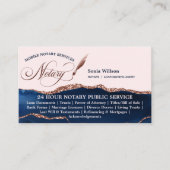 Carte De Visite Agent de signature de crédit et de notaire mobile  (Devant)